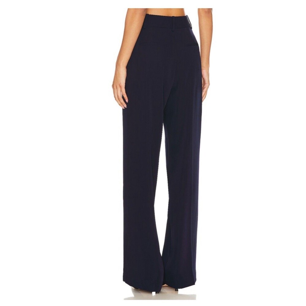 Anthropologie Favorite Daughter Pants Blue Tailored Preppy Wide Leg Sz 12 NWT - Picture 3 of 9